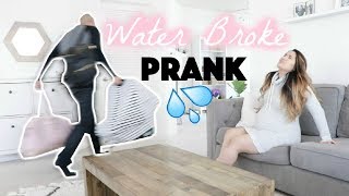 MY WATER BROKE PRANK ON HUSBAND [upl. by Weiman]