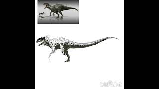 Jurassic World Alive Indonemys Redesign Art Time Lapse [upl. by Ynnaf690]