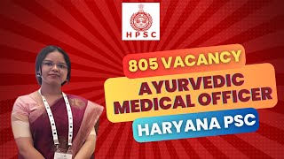 Haryana Ayurvedic Medical Officer 805 VacancyHPSC AMO amo hpscjobs amo jobs ayurvedaayurveda [upl. by Eisnyl]