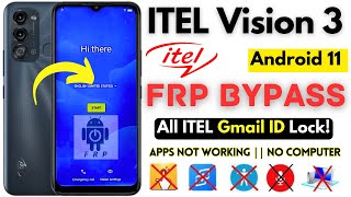 Unlock ITEL VISION 3 FRP Bypass Without PC Itel S661LP Frp Google Account Apps Not Working Fix [upl. by Ohcamac]