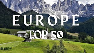 50 Best Places To Visit In Europe  Ultimate Europe Travel Guide [upl. by Olpe]