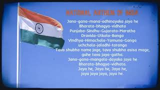 NATIONAL ANTHEM OF INDIA INSTRUMENTALKARAOKE [upl. by Nikolos]