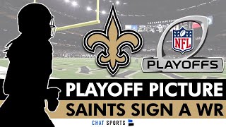 New Orleans Saints Sign WR  NFL Playoff Picture How To Win NFC South  NFC Playoff Standings [upl. by Hamal]