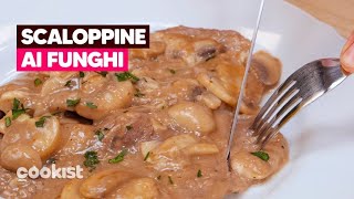 SCALOPPINE AI FUNGHI cremose e semplici da preparare 😋 [upl. by Anaitsirhc716]