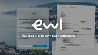 ewl Kundenportal So registrieren Sie sich [upl. by Phylys]