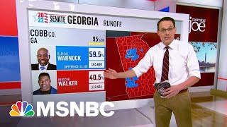 Steve Kornacki Changing Demographics In Atlanta Area Helped Warnocks Campaign [upl. by Assiluj565]