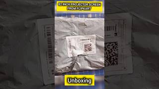 82 INCH PROJECTOR SCREEN Unboxing projectorscreen flipkart unboxing 82inch unicprojector [upl. by Aliuqat317]