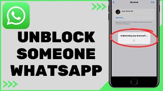 How to Unblock On WhatsApp iOS amp Android [upl. by Service886]