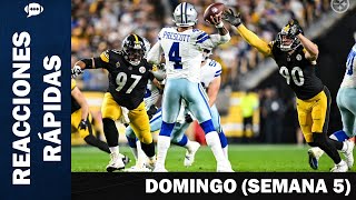 ¡Largo domingo de NFL  Reacciones Rápidas Domingo Semana 5 [upl. by Murielle]