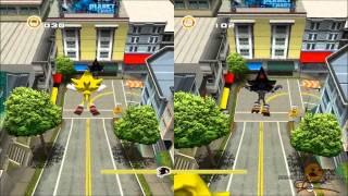 Sonic Adventure 2 HD  Split Screen  City Escape [upl. by Estas]