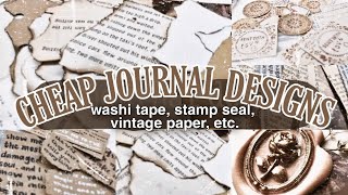 7 DIY JOURNAL DESIGNS🥀 journaling on a budget  chinderella [upl. by Yddeg]