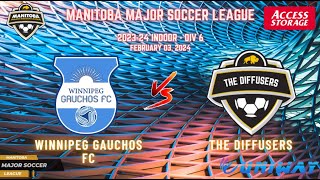 February 3rd WSF Div 6 Winnipeg Gauchos FC vs The Diffusers [upl. by Cloots827]