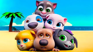 Talking Tom 🐱 Juegos y Diversion en la Playa 💫 Super Toons TV Dibujos Animados en Español [upl. by Lindeberg965]