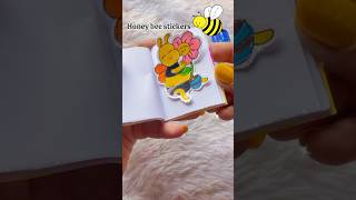 Homemade honeybee🐝 stickers for kids diy sticker shorts [upl. by Dopp]