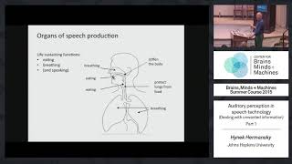 Lecture 74 Hynek Hermansky  Auditory Perception in Speech Technology Part 1 [upl. by Ulphiah]