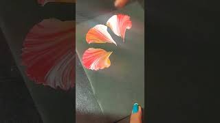 One stroke acrylic painting ideas for beginnersART onestroke simplestrokes shorts [upl. by Anaeg82]