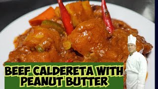 HOW TO COOK CREAMY BEEF CALDERETA WITH PEANUT BUTTER  BEEF CALDERETA WITH PEANUT BUTTER RECIPE [upl. by Elbam145]