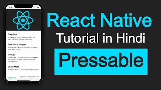 React Native tutorial in Hindi 33 Pressable  Long press [upl. by Tommi540]