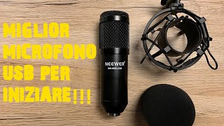 Miglior microfono usb per fare podcast sotto i 35€ Neewer NW8000 Usb [upl. by Eemia]