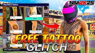 NEW NBA 2K25 FREE TATTOO GLITCH FULL TUTORIAL Glitch Tattoos 2K25 HOW TO GET ANY TATTOO FOR FREE [upl. by Arykat]