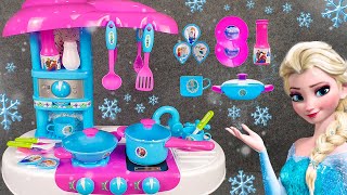 34 Minutes Satisfying with Unboxing Frozen Elsa Kitchen Playset Disney Toys Collection  ASMR [upl. by Kcirad]