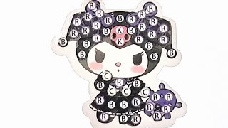 Sanrio Kuromi Diamond Painting Art Sticker [upl. by Bertha376]