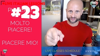 PRACTICE Beginner Italian Now and Speak Italian MOLTO PIACERE Learn Italian Online LIVE [upl. by Rosalinde]