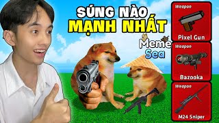 2 CÁ ĐÃ TÌM RA SÚNG MẠNH NHẤT TRONG MEME SEA [upl. by Eillac233]