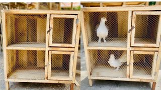 How To Make Pigeon Cage At Home  Two Stories Cage  Creative Idea  Diy With Dani [upl. by Quince]