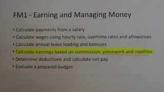 Year 11 General  Piecework and Royalties [upl. by Elinet]