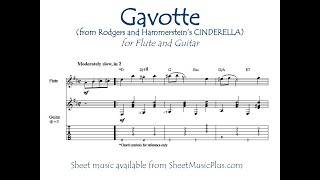 Gavotte from Rodgers and Hammersteins Cinderella for flute and guitar [upl. by Malaspina]