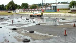 Skidpan driving with the Metropolitan Police at Hendon 2 [upl. by Learrsi]