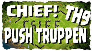 RH9 PUSH TRUPPEN  CHIEF ROAD TO MASTER  Clash of Clans Deutsch  Let´s Play COC [upl. by Pris]