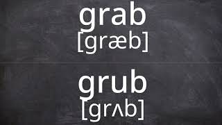 GRAB vs GRUB Pronunciation in American English [upl. by Ecnaled]