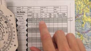 VFR Nav Log Video 8 Calculate Fuel using E6B [upl. by Ambler]