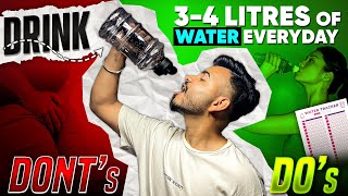 Easiest Way To Drink Gallons of Water 🤯 How To Drink 3  4 Litres Of Water Daily ✅ [upl. by Norved691]