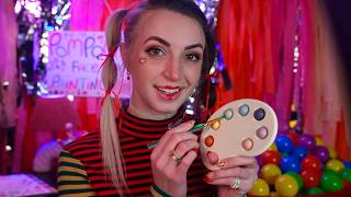 ASMR  PomPom Does Your Face Paint amp Clown Makeover [upl. by Egwin288]