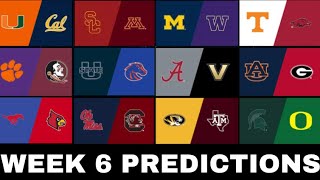 College Football Picks amp PREDICTIONS for Week 6 [upl. by Aisatan]