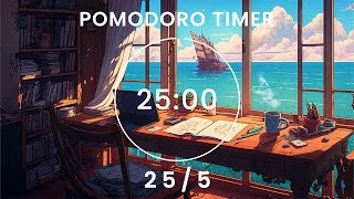 Pomodoro Timer 2505 📚 Focus Music 🎶 Maximize Productivity Concentration and Success 💯🔥 [upl. by Eudosia438]