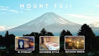 Japan Ryokan  Onsen Tour with Mount Fuji View 🏔️ Hotel Ooike Kawaguchiko [upl. by Xylon]