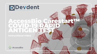 AccessBio Carestart™ COVID19 Antigen Test Instructional Video [upl. by Eartnoed]