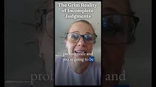 Untangling Divorce The Grim Reality of Incomplete Judgments judgement reality incomplete [upl. by Druce]