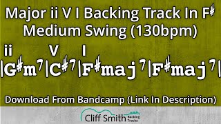 F Major  Medium Swing ii V I Backing Track  2 5 1 130bpm [upl. by Rombert]