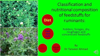 Classification of Feedstuffs for Animal FeedingLecture Series in Animal Sciences Animal Nutrition [upl. by Jairia541]