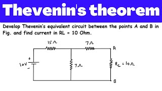 Thevenin Equivalent Circuit Solved Example  Electric Circuits  Network Analysis  Network Theory [upl. by Truitt]