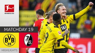 Borussia Dortmund  SC Freiburg 51  Highlights  Matchday 19 – Bundesliga 202223 [upl. by Leda371]