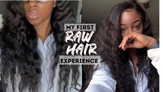 RAW HAIR EXPERIENCE  Honey Hair Co Indian Wavy amp Ondibu Hair Cambodian Wavy [upl. by Flieger592]