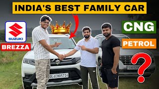 Best👌🏻 Compact SUV 🔥❤️ in CNG amp Petrol ⛽️ marutisuzukibrezza brezzacng cngcars brezzazxi [upl. by Tiphane]