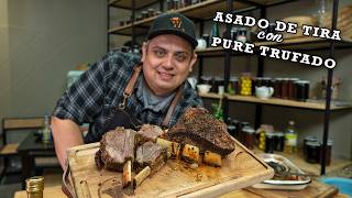 Asado de tira con PURE TRUFADO  Mr Wagyu [upl. by Ploss]