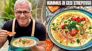 HUMMUS DI CECI FATTO IN CASA  Ricetta ORIGINALE facile e veloce Chef Max Mariola [upl. by Yesnil414]